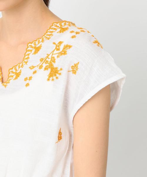 Another Edition(アナザーエディション)の「スラブ刺繍プルオーバー ◆(シャツ/ブラウス・レディース・ホワイト/ライム/レッド・フリー)」の14枚目の写真