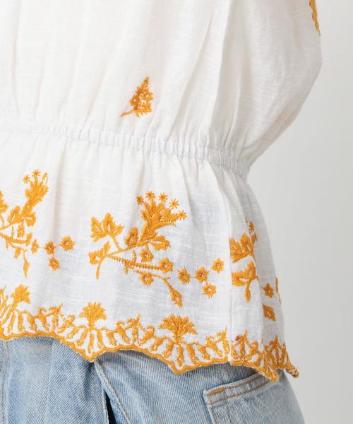 Another Edition(アナザーエディション)の「スラブ刺繍プルオーバー ◆(シャツ/ブラウス・レディース・ホワイト/ライム/レッド・フリー)」の15枚目の写真