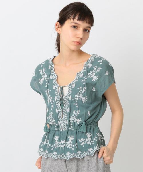 Another Edition(アナザーエディション)の「スラブ刺繍プルオーバー ◆(シャツ/ブラウス・レディース・ホワイト/ライム/レッド・フリー)」の12枚目の写真