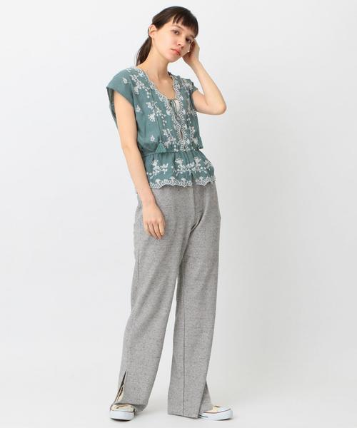 Another Edition(アナザーエディション)の「スラブ刺繍プルオーバー ◆(シャツ/ブラウス・レディース・ホワイト/ライム/レッド・フリー)」の22枚目の写真