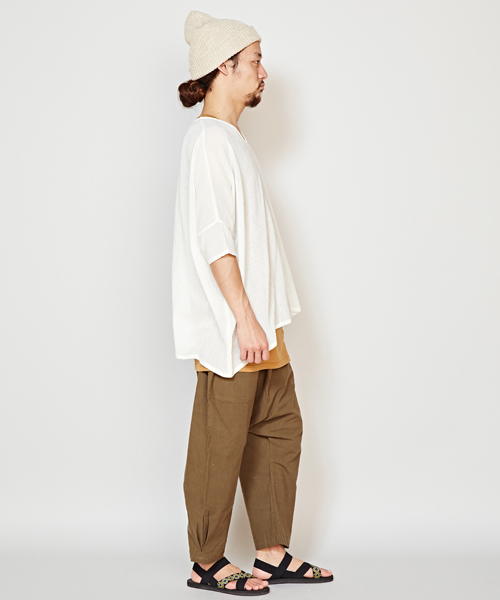 チャイハネ(チャイハネ)の「【チャイハネ】シンプルレイヤードトップス MEN'Sサイズ(その他トップス・メンズ・ネイビー/ベージュ/カーキ/ホワイト/ダークブルー/モカ/グリーン/ブラック/イエロー系その他/オレンジ・FREE)」の15枚目の写真