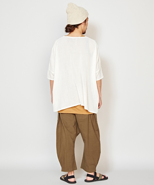 チャイハネ(チャイハネ)の「【チャイハネ】シンプルレイヤードトップス MEN'Sサイズ(その他トップス・メンズ・ネイビー/ベージュ/カーキ/ホワイト/ダークブルー/モカ/グリーン/ブラック/イエロー系その他/オレンジ・FREE)」の16枚目の写真