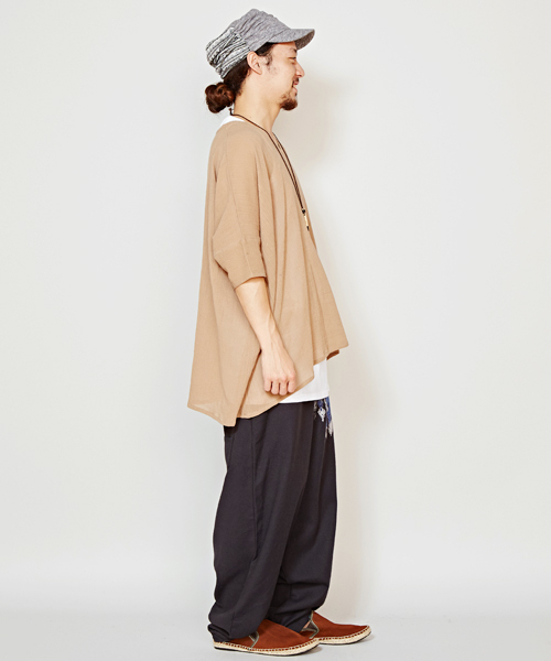 チャイハネ(チャイハネ)の「【チャイハネ】シンプルレイヤードトップス MEN'Sサイズ(その他トップス・メンズ・ネイビー/ベージュ/カーキ/ホワイト/ダークブルー/モカ/グリーン/ブラック/イエロー系その他/オレンジ・FREE)」の18枚目の写真