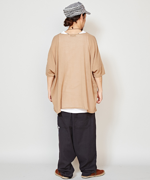 チャイハネ(チャイハネ)の「【チャイハネ】シンプルレイヤードトップス MEN'Sサイズ(その他トップス・メンズ・ネイビー/ベージュ/カーキ/ホワイト/ダークブルー/モカ/グリーン/ブラック/イエロー系その他/オレンジ・FREE)」の11枚目の写真