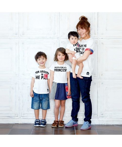 BREEZE（ブリーズ）の「リンクコーデコドモTシャツ（Tシャツ/カットソー・キッズ・アイボリー・80/140/100/120/95/90/110/130）」の2枚目の写真