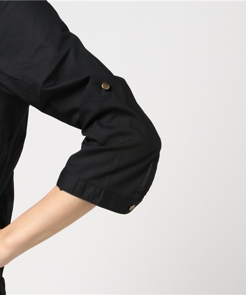 Honeys(ハニーズ)の「Vネックブルゾン(ブルゾン・レディース・ブラック/カーキ/ピンク/ネイビー/ベージュ・L/M)」の10枚目の写真