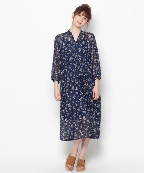 Pink Adobe ピンクアドベ の 花柄シフォン ガウンワンピース ワンピース Wear