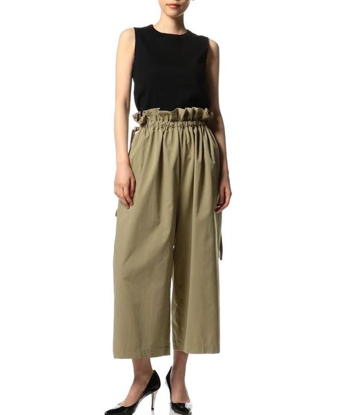 ASTRAET（アストラット）の「ASTRAET（アストラット）ドローストリング ギャザー パンツ ◆（その他パンツ・レディース・ブラック/ベージュ・1/0）」の5枚目の写真