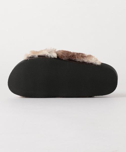 coen（コーエン）の「フェイクファークロスサンダル（サンダル・レディース・グレー/ブラウン・LARGE/MEDIUM/SMALL）」の6枚目の写真