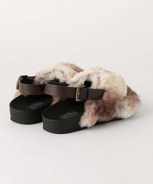 coen（コーエン）の「フェイクファークロスサンダル（サンダル・レディース・グレー/ブラウン・LARGE/MEDIUM/SMALL）」の7枚目の写真