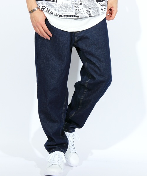 ８(eight)（エイト）の「デニム ルーズ バギー サルエルパンツ（デニムパンツ・メンズ・ブルー/ワンウォッシュ/ブラック/ブラック系その他/ブルー系その他2/ブルー系その他・LARGE/MEDIUM/SMALL）」の5枚目の写真