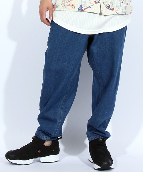 ８(eight)（エイト）の「デニム ルーズ バギー サルエルパンツ（デニムパンツ・メンズ・ブルー/ワンウォッシュ/ブラック/ブラック系その他/ブルー系その他2/ブルー系その他・LARGE/MEDIUM/SMALL）」の3枚目の写真
