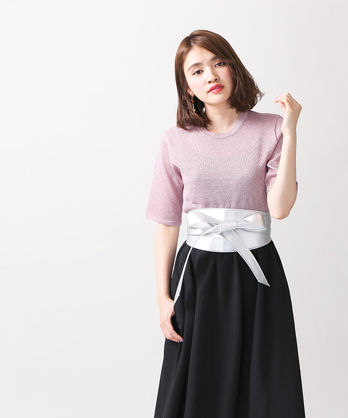 WEGO（ウィゴー）の「WEGO/ラメニットハイネックカットソー（Tシャツ/カットソー・レディース・イエロー/レッド/ピンク/ブラック・FREE）」の19枚目の写真