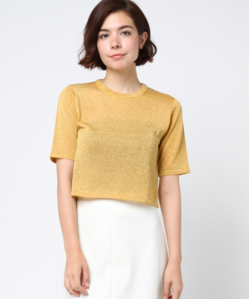 WEGO（ウィゴー）の「WEGO/ラメニットハイネックカットソー（Tシャツ/カットソー・レディース・イエロー/レッド/ピンク/ブラック・FREE）」の16枚目の写真