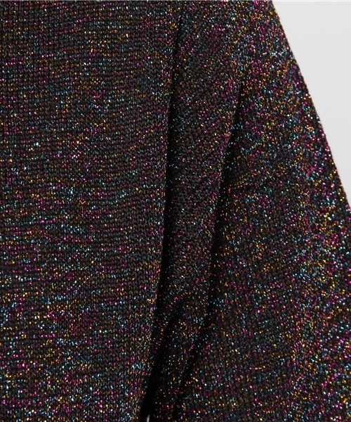 WEGO（ウィゴー）の「WEGO/ラメニットハイネックカットソー（Tシャツ/カットソー・レディース・イエロー/レッド/ピンク/ブラック・FREE）」の11枚目の写真