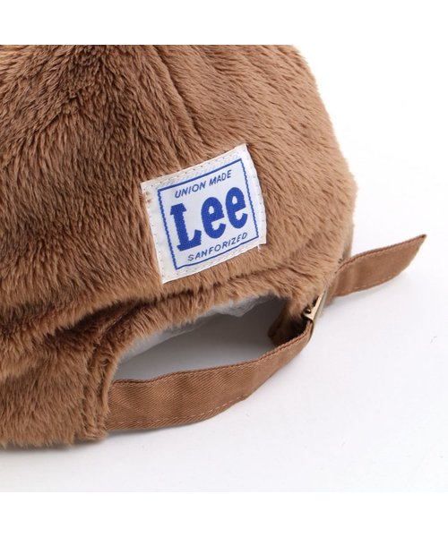 apres les cours（アプレレクール）の「LEE　ファーキャップ帽（キャップ・キッズ・ブラウン/オフホワイト・50/54/58）」の5枚目の写真