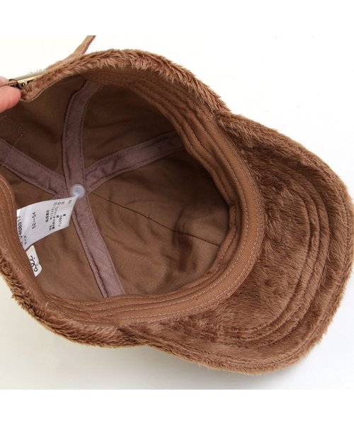 apres les cours（アプレレクール）の「LEE　ファーキャップ帽（キャップ・キッズ・ブラウン/オフホワイト・50/54/58）」の18枚目の写真