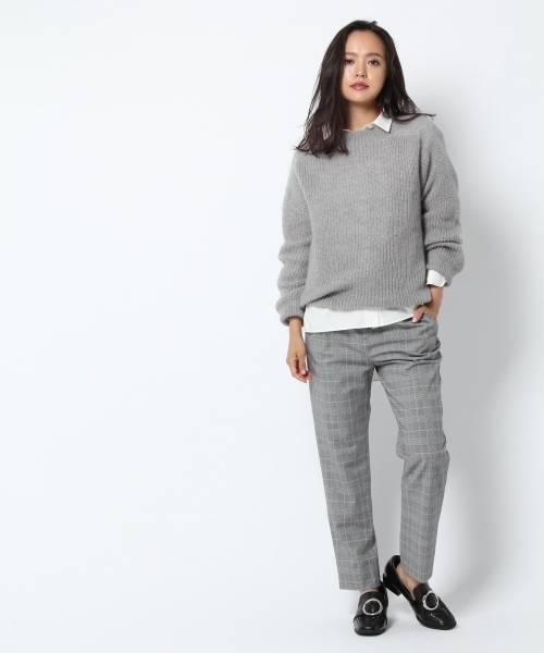 laboratory work(ラボラトリーワーク)の「【佐藤繊維】モヘヤシルクボトルネックプルオーバー【JAPAN MADE】(ニット/セーター・レディース・レッド/アイボリー/ミント/杢グレー・MEDIUM)」の8枚目の写真