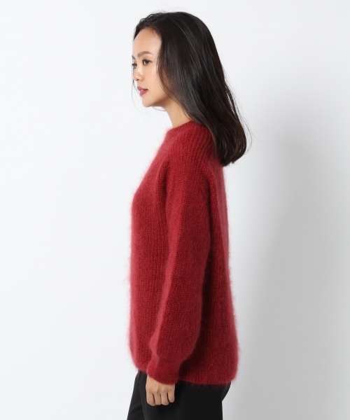 laboratory work(ラボラトリーワーク)の「【佐藤繊維】モヘヤシルクボトルネックプルオーバー【JAPAN MADE】(ニット/セーター・レディース・レッド/アイボリー/ミント/杢グレー・MEDIUM)」の10枚目の写真