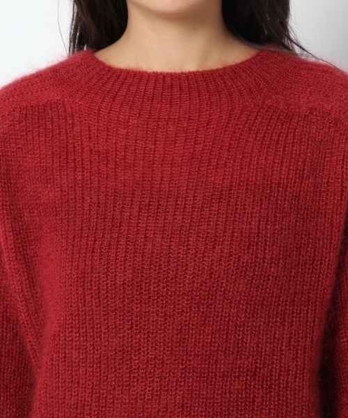 laboratory work(ラボラトリーワーク)の「【佐藤繊維】モヘヤシルクボトルネックプルオーバー【JAPAN MADE】(ニット/セーター・レディース・レッド/アイボリー/ミント/杢グレー・MEDIUM)」の12枚目の写真