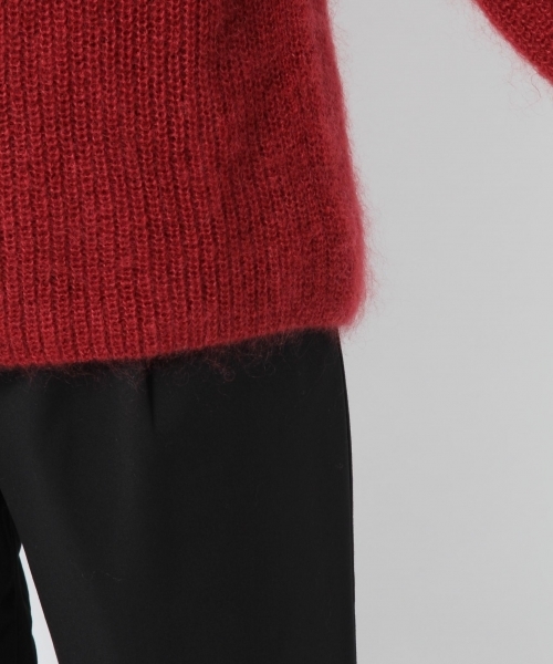 laboratory work(ラボラトリーワーク)の「【佐藤繊維】モヘヤシルクボトルネックプルオーバー【JAPAN MADE】(ニット/セーター・レディース・レッド/アイボリー/ミント/杢グレー・MEDIUM)」の14枚目の写真