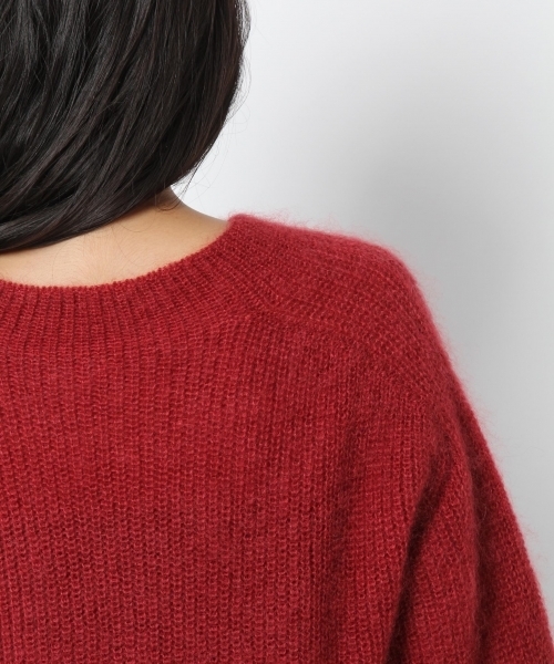 laboratory work(ラボラトリーワーク)の「【佐藤繊維】モヘヤシルクボトルネックプルオーバー【JAPAN MADE】(ニット/セーター・レディース・レッド/アイボリー/ミント/杢グレー・MEDIUM)」の15枚目の写真