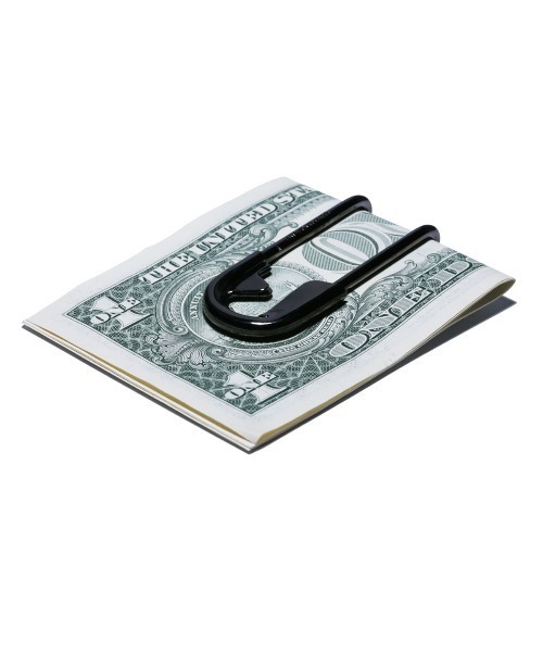 JAM HOME MADE(ジャムホームメイド)の「安全ピン マネークリップ ブランド オリジナル(札入れ/マネークリップ・メンズ・アンティークシルバー/シルバー/ゴールド/ブラック・ONE SIZE)」の2枚目の写真