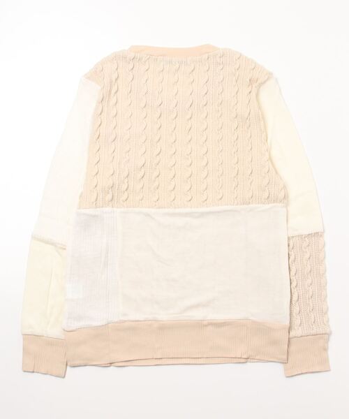 BEATJIVE（ビートジャイブ）の「ミックスニットクレイジーセーター メンズ（ニット/セーター・メンズ・ホワイト・2/3）」の2枚目の写真