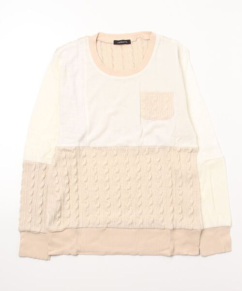 BEATJIVE（ビートジャイブ）の「ミックスニットクレイジーセーター メンズ（ニット/セーター・メンズ・ホワイト・2/3）」の3枚目の写真