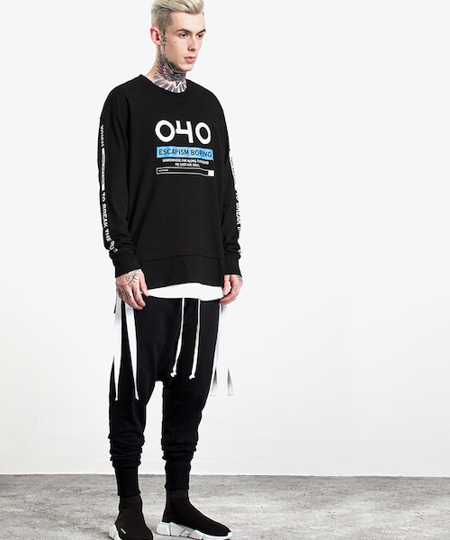 EMMA NOVEMBER (エマノーヴェンバー)の「レイヤードカットソー "EB"(Tシャツ/カットソー・メンズ・ホワイト/ブラック・FREE)」の7枚目の写真