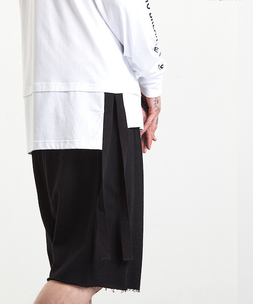 EMMA NOVEMBER (エマノーヴェンバー)の「レイヤードカットソー "EB"(Tシャツ/カットソー・メンズ・ホワイト/ブラック・FREE)」の8枚目の写真