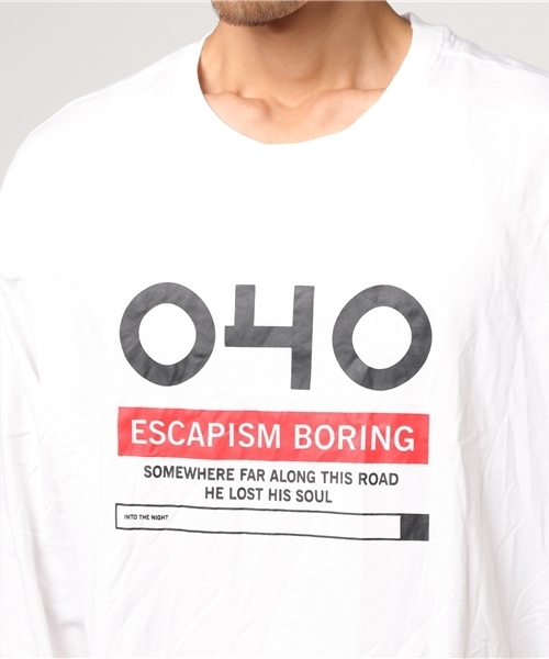 EMMA NOVEMBER (エマノーヴェンバー)の「レイヤードカットソー "EB"(Tシャツ/カットソー・メンズ・ホワイト/ブラック・FREE)」の12枚目の写真