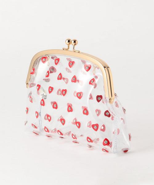Another Edition(アナザーエディション)の「クリアハートガマグチBAG(ショルダーバッグ・レディース・ブラック/レッド・FREE)」の3枚目の写真