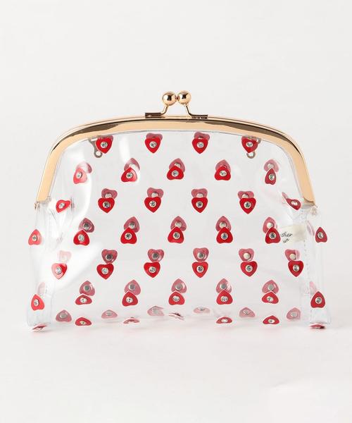 Another Edition(アナザーエディション)の「クリアハートガマグチBAG(ショルダーバッグ・レディース・ブラック/レッド・FREE)」の4枚目の写真