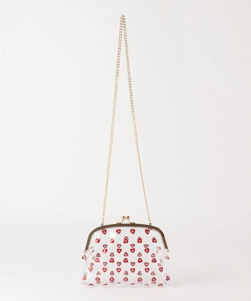 Another Edition(アナザーエディション)の「クリアハートガマグチBAG(ショルダーバッグ・レディース・ブラック/レッド・FREE)」の5枚目の写真