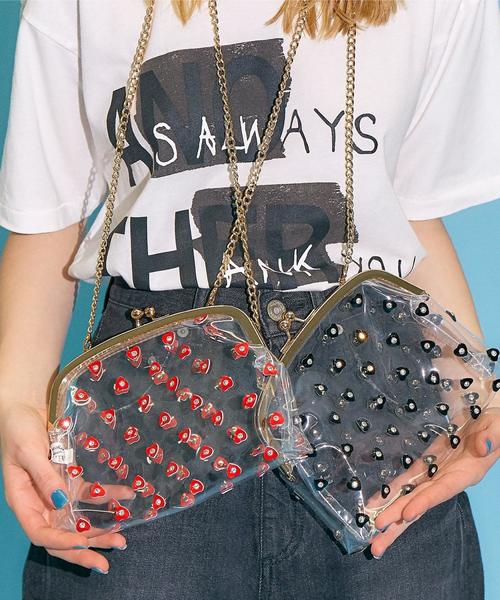 Another Edition(アナザーエディション)の「クリアハートガマグチBAG(ショルダーバッグ・レディース・ブラック/レッド・FREE)」の12枚目の写真