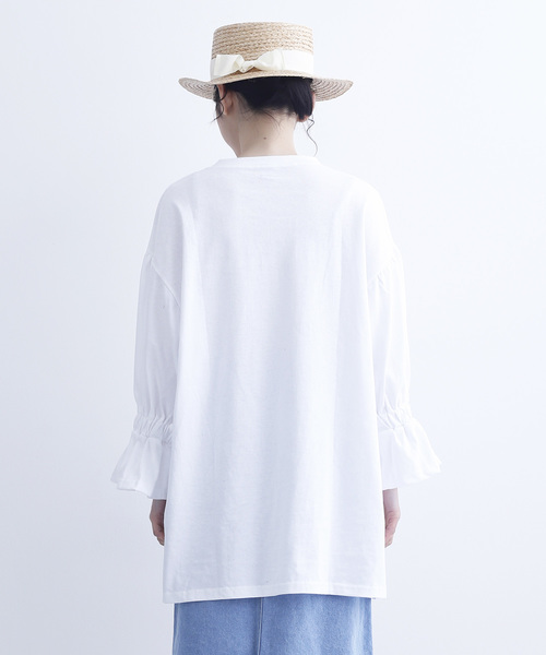 MERLOT（メルロー）の「キャンディスリーブカットソー6548（Tシャツ/カットソー・レディース・グレー/ピンク/ブラック/ホワイト・FREE）」の15枚目の写真