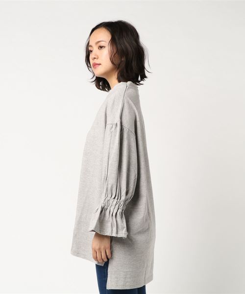 MERLOT（メルロー）の「キャンディスリーブカットソー6548（Tシャツ/カットソー・レディース・グレー/ピンク/ブラック/ホワイト・FREE）」の12枚目の写真