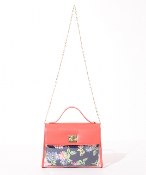 Heather（ヘザー）の「PVCフェイクレザーショルダー　789037（ショルダーバッグ・レディース・ホワイト/ブラック/ピンク・ONESIZE）」の2枚目の写真