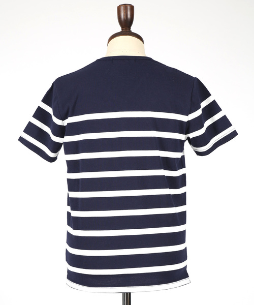 Rocky Monroe(ロッキーモンロー)の「Border V-Neck Cut&Sewn(Tシャツ/カットソー・メンズ・ブラック/ネイビー/ブルー/ホワイト×ブラック/ホワイト×ネイビー/ホワイト×ブルー・L/M)」の20枚目の写真
