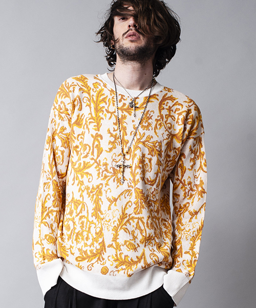 NO ID.（ノーアイディ）の「mn1762-CニットアラベスクJQ－C－N