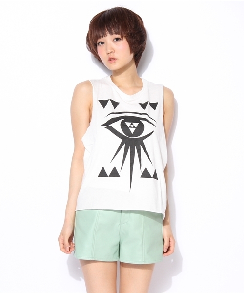 WEGO(ウィゴー)の「WEGO/eyeプリントタンクトップ(タンクトップ・レディース・その他1/その他2/その他3・FREE)」の4枚目の写真
