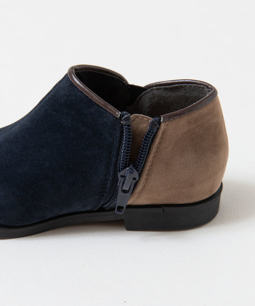 menue（メヌエ）の「バイカラー キッズ ブーティ（ブーツ・キッズ・ブラック/グレイッシュベージュ/ブルー系その他/ベージュ系その他/ブラック系その他/レッド/ネイビー・15cm/16cm/17cm/18cm/19cm/20cm/21cm）」の12枚目の写真