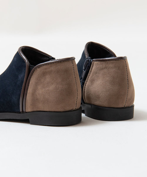 menue（メヌエ）の「バイカラー キッズ ブーティ（ブーツ・キッズ・ブラック/グレイッシュベージュ/ブルー系その他/ベージュ系その他/ブラック系その他/レッド/ネイビー・15cm/16cm/17cm/18cm/19cm/20cm/21cm）」の14枚目の写真