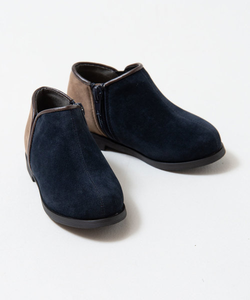 menue（メヌエ）の「バイカラー キッズ ブーティ（ブーツ・キッズ・ブラック/グレイッシュベージュ/ブルー系その他/ベージュ系その他/ブラック系その他/レッド/ネイビー・15cm/16cm/17cm/18cm/19cm/20cm/21cm）」の15枚目の写真