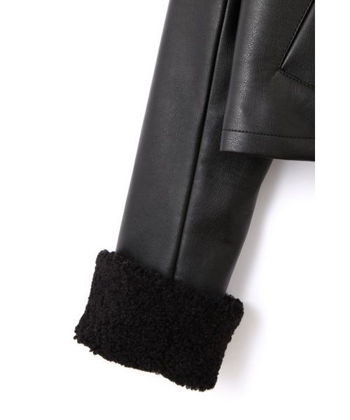 JILL by JILL STUART（ジルバイジルスチュアート）の「◆プレイフルレザーライダースブルゾン（ライダースジャケット・レディース・ブラック/ブラウン・SMALL/MEDIUM）」の13枚目の写真