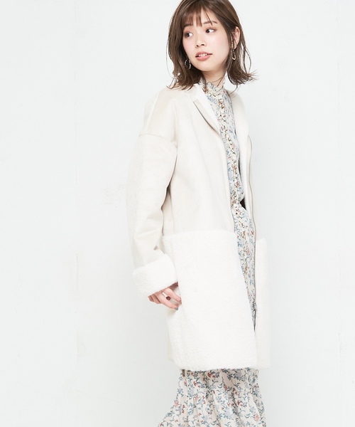 natural couture（ナチュラルクチュール）の「スウェード×ファー