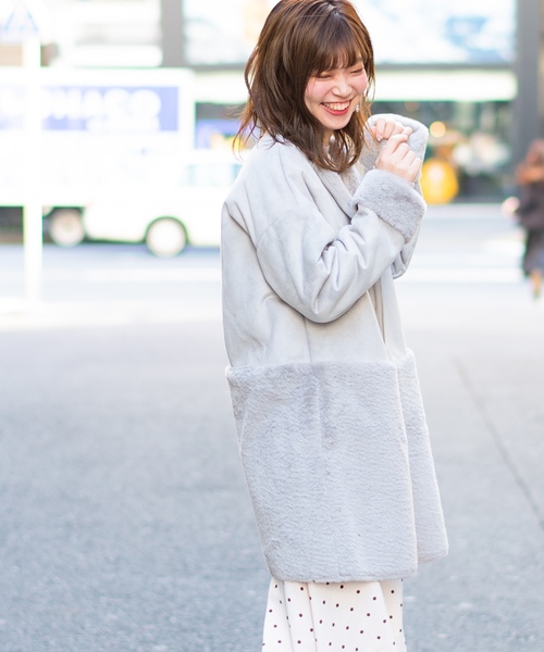 natural couture（ナチュラルクチュール）の「スウェード×ファー