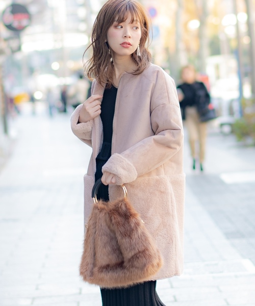 natural couture（ナチュラルクチュール）の「スウェード×ファー