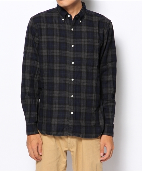 BEAMS PLUS（ビームスプラス）の「□BEAMS PLUS / ヘリンボーンチェック ボタンダウンシャツ（シャツ/ブラウス・メンズ・レッド/イエロー/ネイビー・X-SMALL/SMALL/MEDIUM/LARGE/X-LARGE/XX-LARGE）」の13枚目の写真